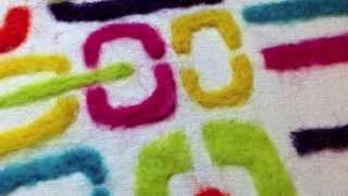 Needle Felting with Stencils at StencilGirl [upl. by Oam]