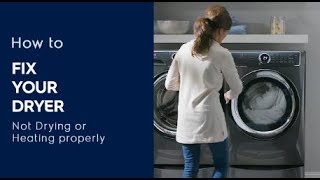 How to Fix Your Dryer Not Drying or Heating Properly [upl. by Alveta876]