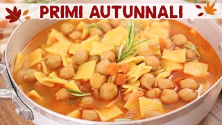 PRIMI AUTUNNALI 🍂 Pranzo e Cena Quadrucci e Ceci  Stracciatella in brodo  Ricette Facili [upl. by Cadmarr]