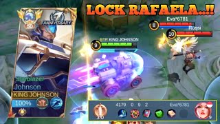 JOHNSON amp KADITA TARGET LOCK RAFAELA UNTIL CRYING 😂  MLBB [upl. by Doubler]