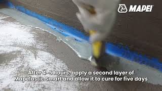 Waterproofing  Mapelastic Smart  Mapei India [upl. by Viradis47]