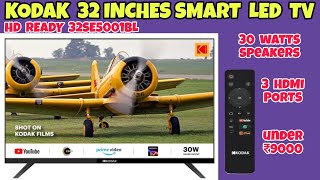 Kodak 32 inches Special Edition Series HD Ready Smart LED TV 32SE5001BL under ₹9000 [upl. by Aitnahs390]