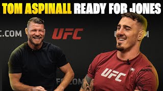 BISPING Tom Aspinall on UFC London Marcin Tybura Jon Jones and Ciryl Gane INTERVIEW [upl. by Ylac430]