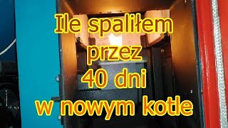 Ile spaliłem po 40 dniach w nowym kotle piecu na ekogroszek Styczeń 2021 Średnie spalanie dobowe [upl. by Akirehs]