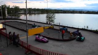 Sports Car Go Kart Racing at Lakeside Amusement Park [upl. by Ronna446]