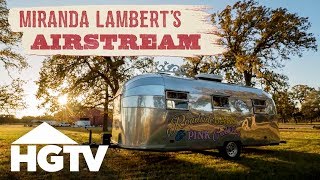 Miranda Lamberts Airstream Makeover The Inspiration  HGTV [upl. by Allesig]