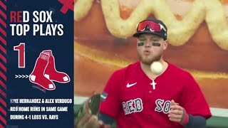 Red Sox Top 5 Defensive Plays From First Half Of Season [upl. by Datha]