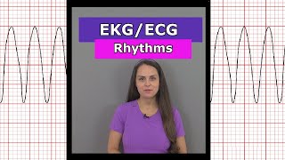 ECG EKG Heart Rhythms Nursing shorts afib vtach bradycardia sinus rhythm aflutter [upl. by Jobie]