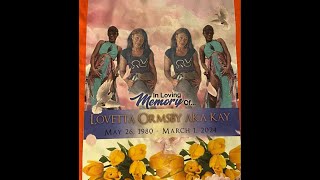 Lovetta quotKayquot Ormsby Home Going Service [upl. by Penni21]