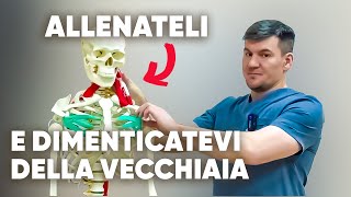 5 muscoli della giovinezza eterna Se li alleni non invecchierai mai [upl. by Hartfield]