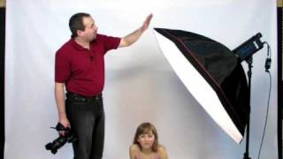 Studio Flash Lighting Portrait photography Large Softbox tutorial [upl. by Celina592]