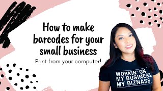 How to make barcodes for your small business  Inventory Management Hack [upl. by Floyd]