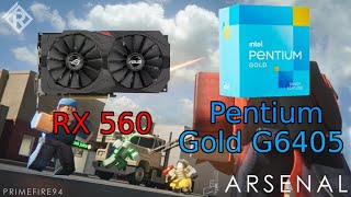 Pentium gold g6405  Rx 560 1080p full settings roblox [upl. by Ted]