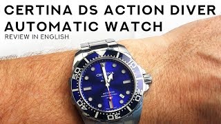 Certina DS Action Diver Automatic  Bold Blue Mens Dive Watch  Impressive Underwater Performance [upl. by Trevor833]