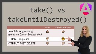 When to use take vs takeUntilDestroyed [upl. by Berlinda]