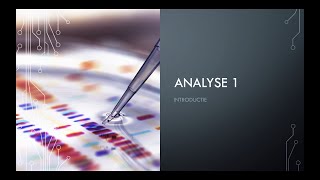 Analyse 1 Introductie [upl. by Castro]