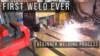 First Time Welding with Hobart Handler 140 [upl. by Dimphia]