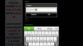 Manual Internet Configuration for Android Phone MTNGLOETISALATAIRTEL [upl. by Nikolia]