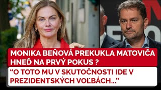 Monika Beňová vie o čo v skutočnosti ide Matovičovi v prezidentských voľbách  SMER SD [upl. by Aneehc]