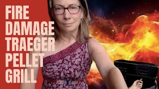 Traeger Pellet Grill Smoker Fire Damage [upl. by Pellet]