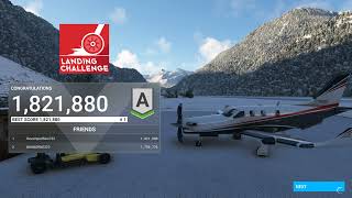 Ambri Landing Challenge 1821880 points first rank Microsoft Flight Simulator [upl. by Cannon]