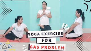 Yoga Exercises For Gas And Acidity Yoga Exercise For Women At Home Constipation [upl. by Oralle675]