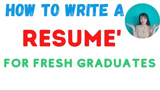 How to write a Resume for highschool students with no experience [upl. by Jessa]