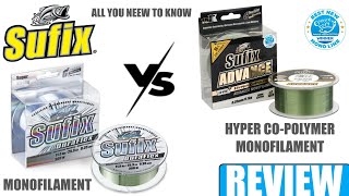 SUFIX DURAFLEX VS ADVANCE CO POLYMER  HOW ARE THEY DIFFERENT  MONOFILAMENT LINE REVIEW [upl. by Yssirhc331]