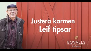 Hur justerar man en karm på en ytterdörr Leif tipsar [upl. by Violet21]