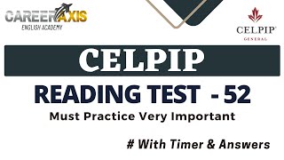 Celpip Reading Mock Test  Celpip Reading Practice Test [upl. by Enyawd]