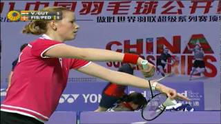 Round 16  XD  V DijuJ Gutta vs J Fischer NielsenC Pedersen  Li Ning China Open 2011 [upl. by Cris68]