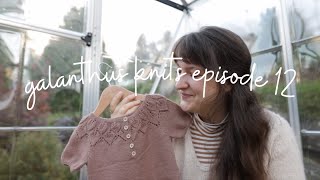 Knitting update from the greenhouse  Galanthus Knits Ep 12 [upl. by Kirat]