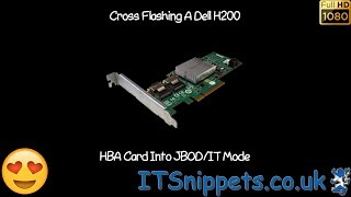 Cross Flashing Dell H200i to IT Mode [upl. by Obeded]