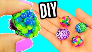 DIY Mini Stress Balls Orbeez amp Mesh Slime Stress Ball Miniatures [upl. by Tdnarb]