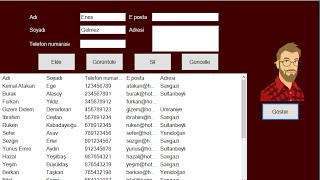Access veri tabanı ile TELEFON REHBERİ [upl. by Marybeth]