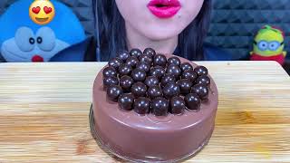 Asmr Maltesers Chocolate Cake chocolate Ice Cream Magnum Cornettoasmr eatingvideos eatinsounds [upl. by Esydnac]