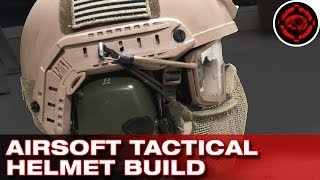 Building a Tactical Airsoft Helmet System Goggles Mesh Ear Protection amp Helmet [upl. by Rocker]