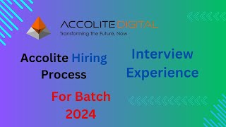 Accolite Digital Interview Experience 2023  Hiring Process 2024 For Freshers [upl. by Attenaej]