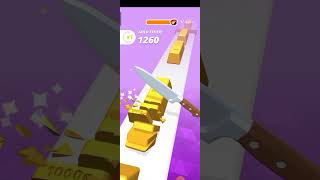 Gold block cutting fast in perfect slicer with setisfaing voiceslicer gaming gold [upl. by Relyc]