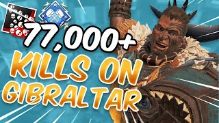 Meet The 1 Gibraltar In Apex Legends With 77000 Kills 5k Damage Game [upl. by Sirrep]