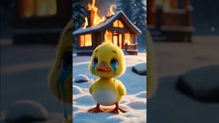 The duck house was burnt down in the fire🔥🐥 littleduck fire [upl. by Bela]