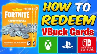 How to REDEEM Fortnite VBucks on ALL Consoles Full Guide [upl. by Yedorb437]