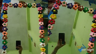 Diy Mirror art decoration colorfulcraft art decoretive [upl. by Grishilde]