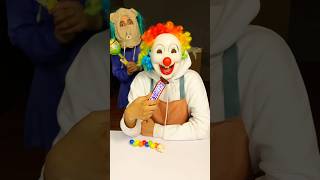 Evil Bear Steals Clowns Chocolate 🍫😱⁉️ shorts funny comedy ytshorts tiktok viral food [upl. by Namielus]