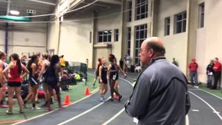 Mendham wins the girls 4x200 at the Morris County Relays [upl. by Merell]