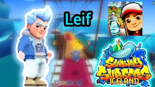 Subway Surfers  NUEVO PERSONAJE LEIF ❄️  GAMEPLAY  ICELAND🏔 2024 [upl. by Gapin]