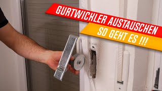 Rolladen Gurtwickler austauschen Rolladengurt wickelt nicht mehr auf Gurtwickler einbauen ✅ [upl. by Amand706]