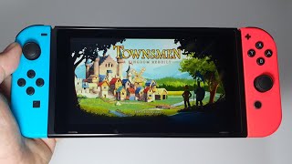 Townsmen  A Kingdom Rebuilt Nintendo Switch handheld gameplay [upl. by Ludvig881]