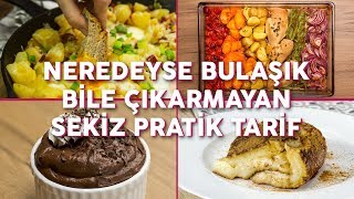 Neredeyse Bulaşık Bile Çıkarmayan 8 Pratik Yemek Tarifi Seç Beğen  Yemekcom [upl. by Artina151]