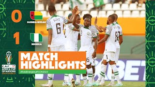 HIGHLIGHTS  GuineaBissau 🆚 Nigeria TotalEnergiesAFCON2023  MD3 Group A [upl. by Arodaeht792]